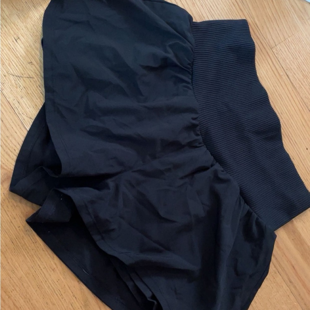 Black High-Waisted shorts